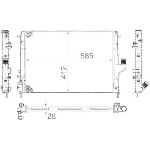 MAHLE K&uuml;hler, Motork&uuml;hlung BEHR CR 1790 000S