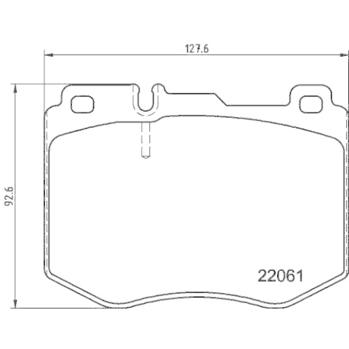 DON Bremsbelagsatz, Scheibenbremse PCP2211