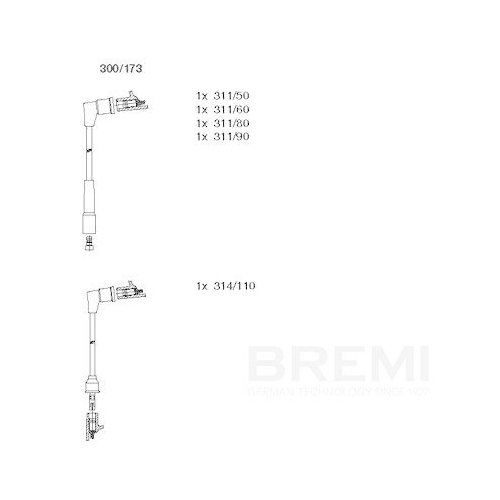 BREMI Z&uuml;ndleitungssatz 300/173