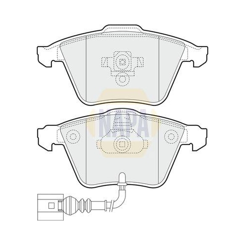 NAPA Bremsbelagsatz, Scheibenbremse NAPA NBP1139