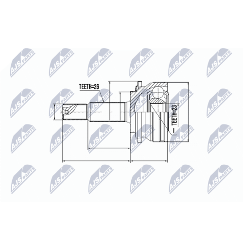 NTY Gelenksatz, Antriebswelle NPZ-TY-079
