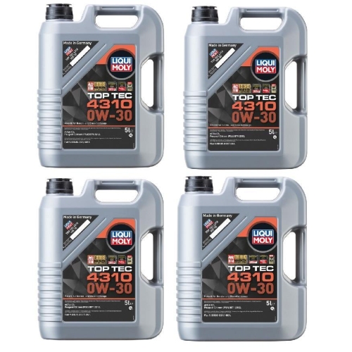Liqui Moly Top Tec 4310 Motor&ouml;l 0W-30, 20-Liter, ACEA C2, B71 2312 - 3736