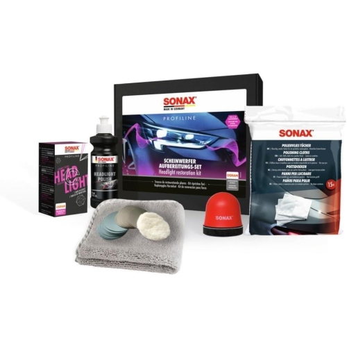 Sonax Scheinwerferversiegelung PROFILINE ScheinwerferAufbereitungsSet 04056410