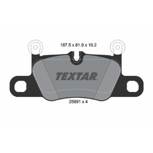 TEXTAR Bremsbelagsatz, Scheibenbremse 2569101