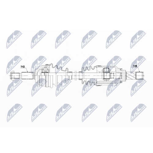 NTY Antriebswelle NPW-RE-063