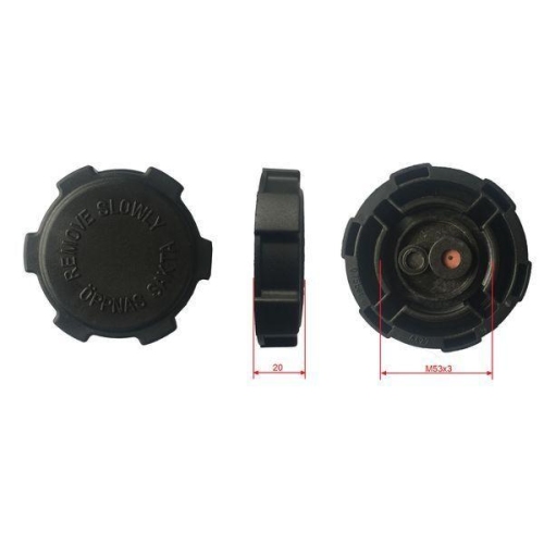 THERMOTEC Verschlussdeckel, K&uuml;hlmittelbeh&auml;lter DBSC003TC