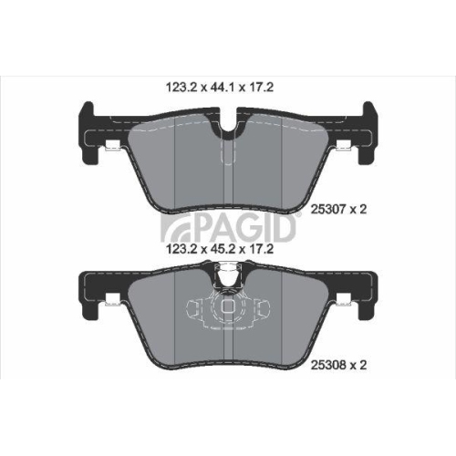 PAGID Bremsbelagsatz, Scheibenbremse T3138N