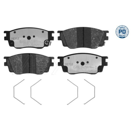 MEYLE Bremsbelagsatz, Scheibenbremse MEYLE-PD: Advanced performance and design. 025 242 4616/PD
