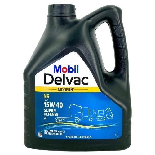 Motor&ouml;l Mobil Delvac Modern MX 15W-40 Super Defense V4 Volvo Mercedes MAN 4Liter