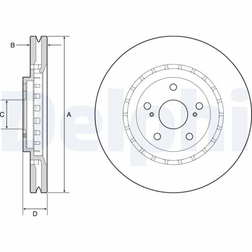 DELPHI Bremsscheibe BG9219C