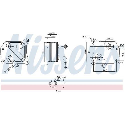 NISSENS &Ouml;lk&uuml;hler, Motor&ouml;l ** FIRST FIT ** 91519