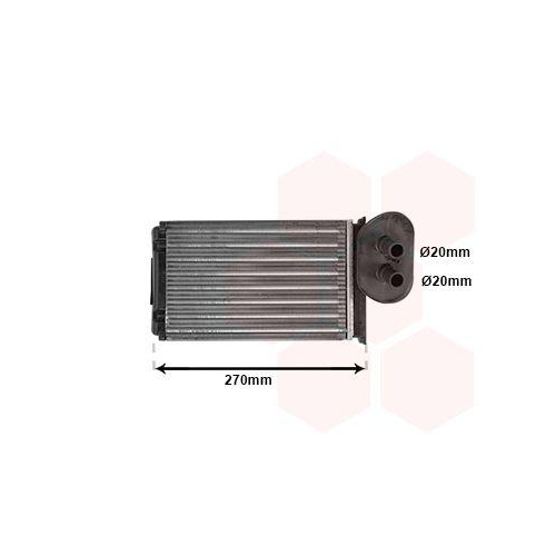 VAN WEZEL W&auml;rmetauscher, Innenraumheizung 58006296