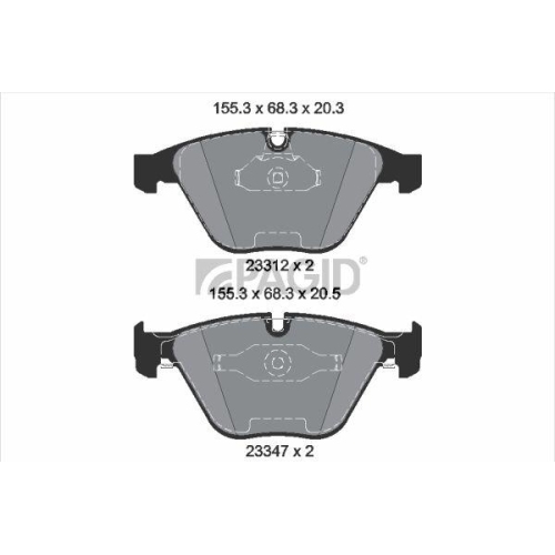 PAGID Bremsbelagsatz, Scheibenbremse T1230N