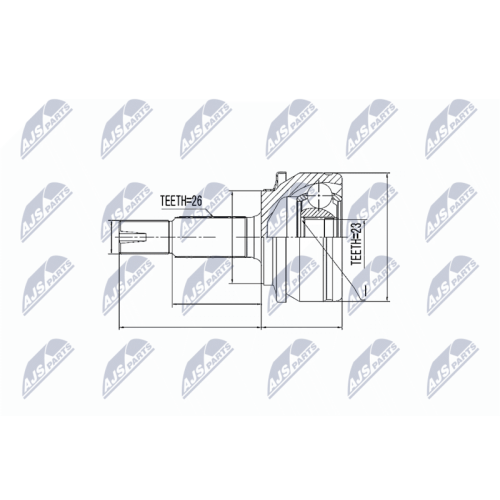 NTY Gelenksatz, Antriebswelle NPZ-TY-061