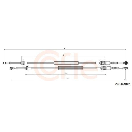 COFLE Seilzug, Schaltgetriebe 92.2CB.DA002