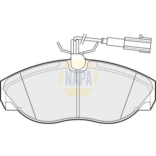 NAPA Bremsbelagsatz, Scheibenbremse NAPA NBP1358