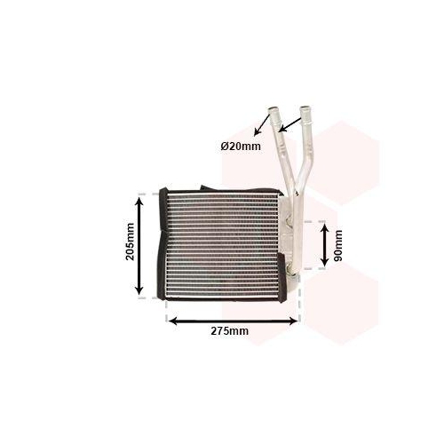 VAN WEZEL W&auml;rmetauscher, Innenraumheizung *** IR PLUS *** 58006301