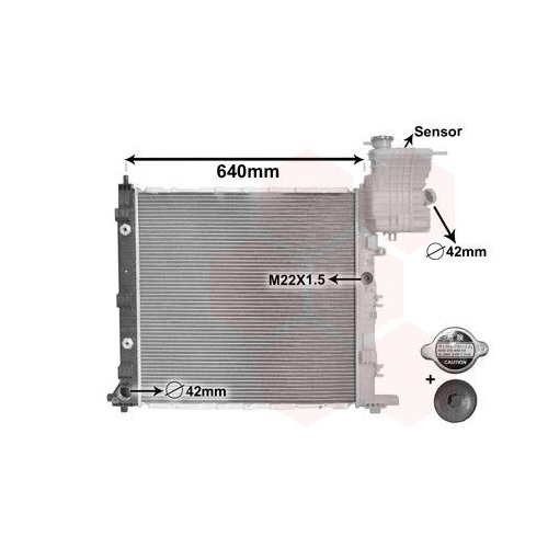 VAN WEZEL K&uuml;hler, Motork&uuml;hlung *** IR PLUS *** 30002216