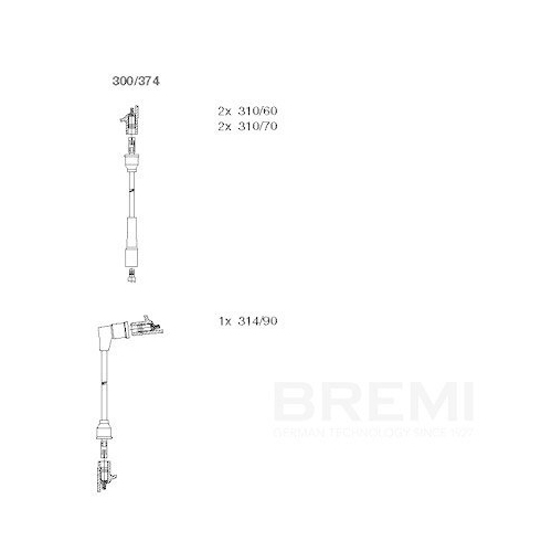 BREMI Z&uuml;ndleitungssatz 300/374