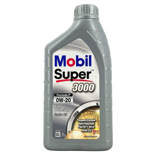 Motor&ouml;l Mobil Super 3000 Formula P 0W-20 ACEA C5 Peugeot 1 Liter Flasche 157515