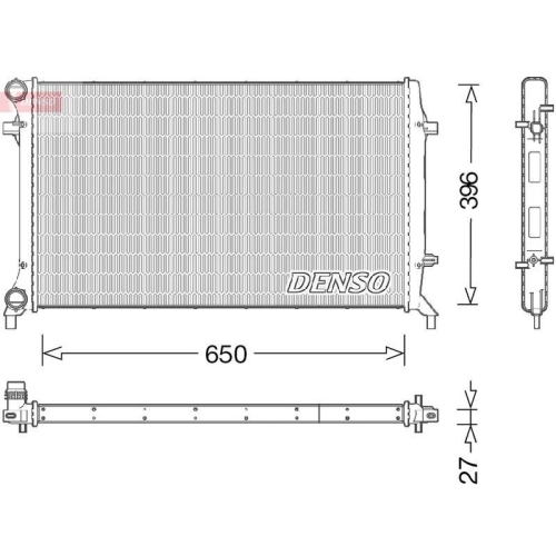 DENSO Kühler, Motorkühlung DRM32045