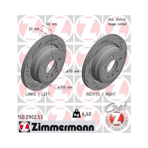 ZIMMERMANN Bremsscheibe BLACK Z 150.2902.53