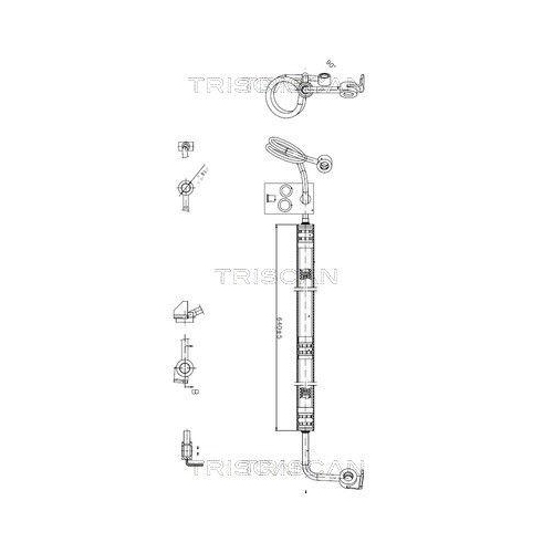 TRISCAN Hydraulikschlauch, Lenkung 8516 29039