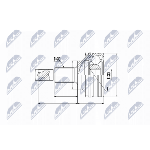 NTY Gelenksatz, Antriebswelle NPZ-TY-074