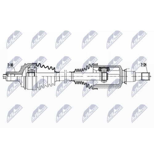 NTY Antriebswelle NPW-ME-144
