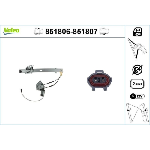 VALEO Fensterheber 851806