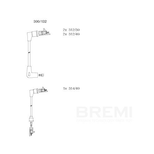 BREMI Z&uuml;ndleitungssatz 300/132