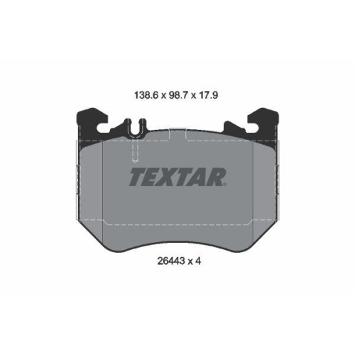 TEXTAR Bremsbelagsatz, Scheibenbremse Q+ 2644303