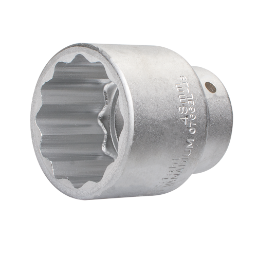 Steckschl&uuml;sseleinsatz, 3/4 Zoll Zw&ouml;lfkant, 48 mm SW Stahl 07663L-48