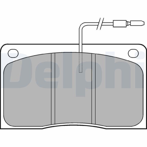 DELPHI Bremsbelagsatz, Scheibenbremse LP568