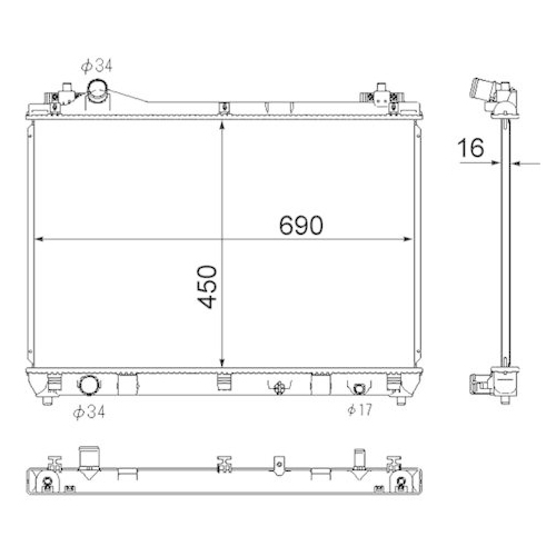 MAHLE K&uuml;hler, Motork&uuml;hlung BEHR CR 1871 000S