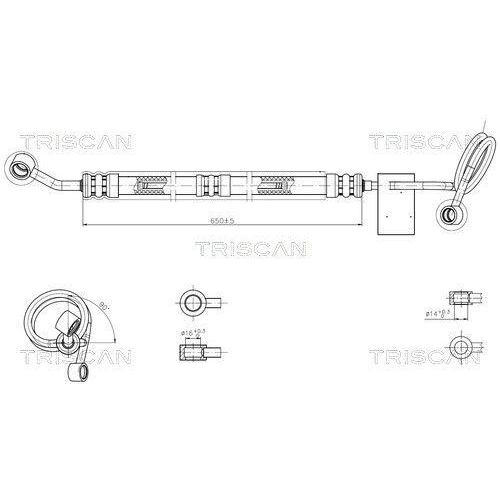 TRISCAN Hydraulikschlauch, Lenkung 8516 29035