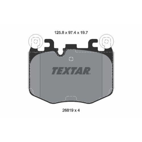 TEXTAR Bremsbelagsatz, Scheibenbremse Q+ 2681901