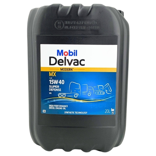 Motor&ouml;l Mobil Delvac Modern MX 15W-40 Super Defense V4 Volvo MercedesMAN 20Liter