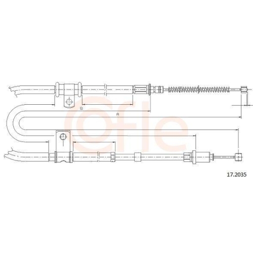 COFLE Seilzug, Feststellbremse 17.2035