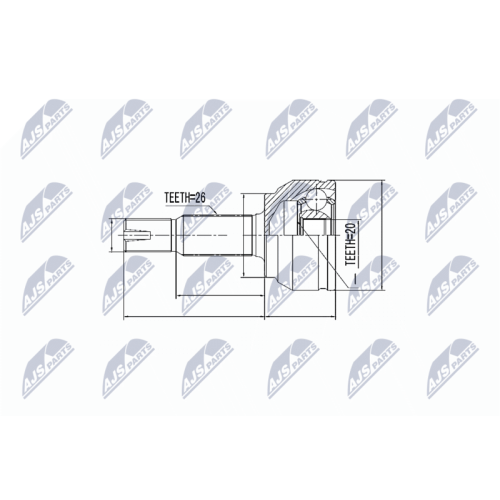 NTY Gelenksatz, Antriebswelle NPZ-TY-087