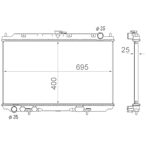 MAHLE K&uuml;hler, Motork&uuml;hlung BEHR CR 1876 000S