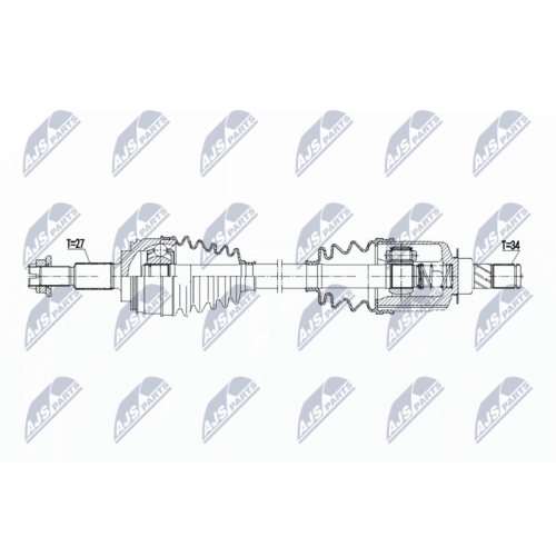 NTY Antriebswelle NPW-RE-202