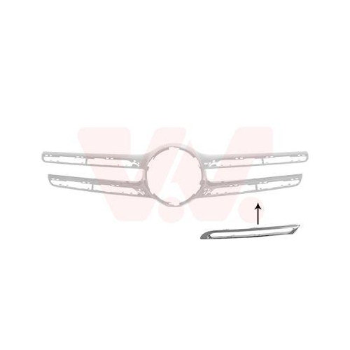 VAN WEZEL Zier-/Schutzleiste, K&uuml;hlergitter 3074417