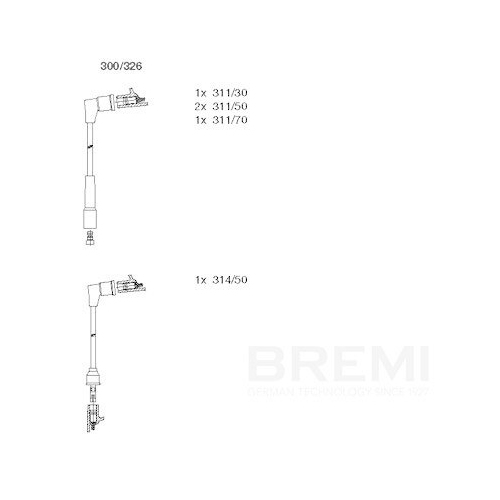 BREMI Z&uuml;ndleitungssatz 300/326