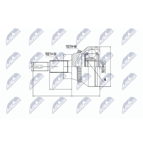 NTY Gelenksatz, Antriebswelle NPZ-TY-091