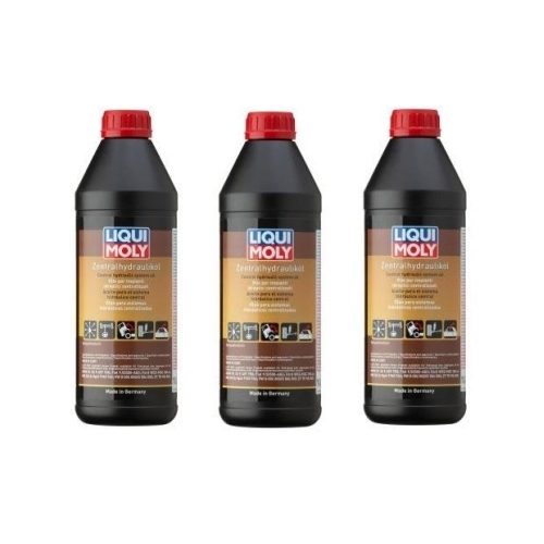 3x Liqui Moly Zentralhydraulik&ouml;l 1 Liter Set Satz - Art-Nr. 1127 - 3 Liter