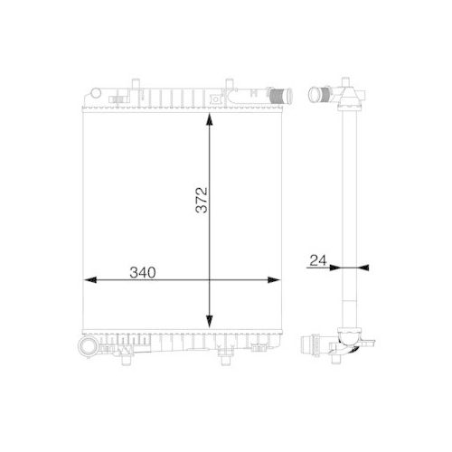 MAHLE K&uuml;hler, Motork&uuml;hlung BEHR CR 1591 000S