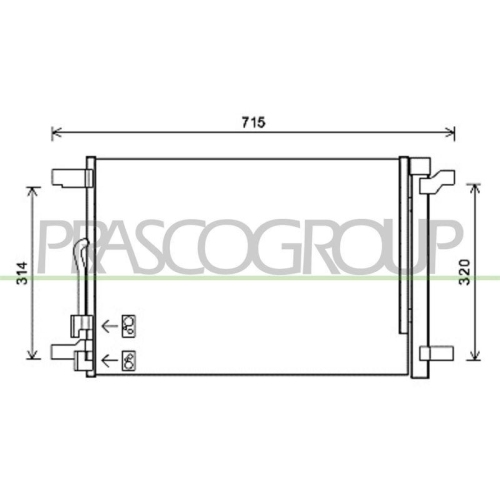 PRASCO Kondensator, Klimaanlage PrascoSelection VG400C001