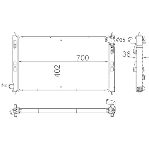 MAHLE K&uuml;hler, Motork&uuml;hlung BEHR CR 1882 000S