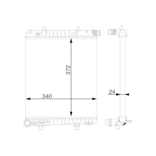 MAHLE K&uuml;hler, Motork&uuml;hlung BEHR CR 1592 000S